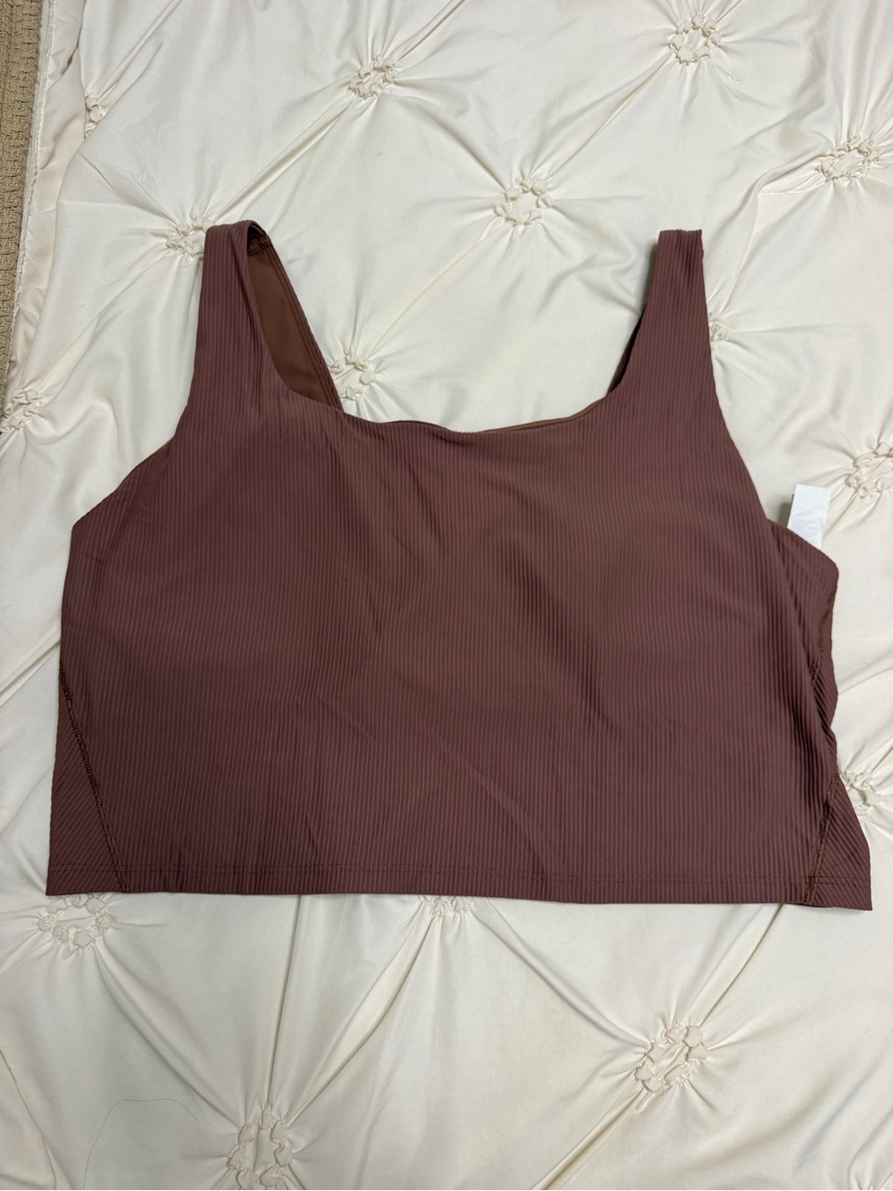 Old Navy Ribbed Cropped Tank in Mauve